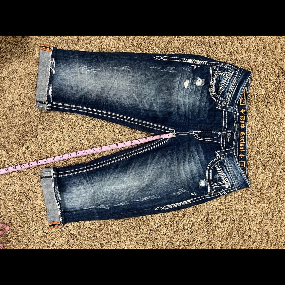 Rock Revival Womens Becky Easy Capri Size 29